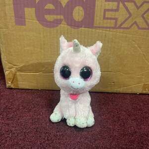 Ty Beanie Boos Darling Pink Unicorn Plush with Heart